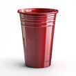 © Fenny - Red plastic cup, party beverage, white background, isolated