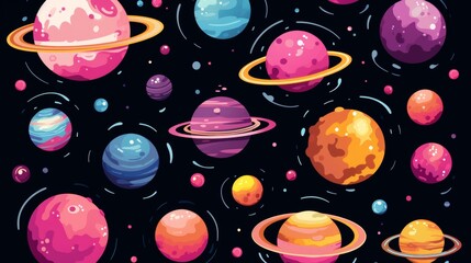 Poster - seamless pattern with easter eggs