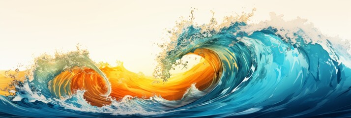 Poster - Wave effect background  dynamic patterns and fluid motion for stunning visual impact