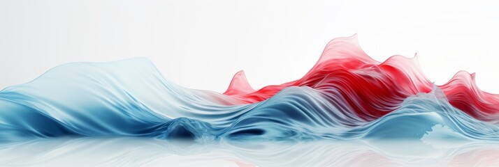 Poster - Dynamic wave effect background for modern design  fluid motion and vibrant colors