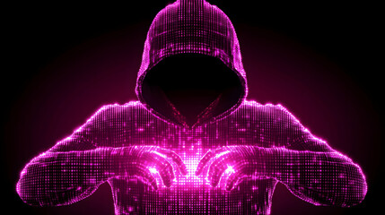 Poster - Hacker coding, dark background, digital concept, cybersecurity