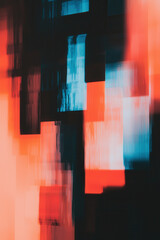 Poster - Exploring the Depths of Emotion: An Abstract Composition Capturing the Essence of States of Mind Through Vibrant Colors and Dynamic Forms