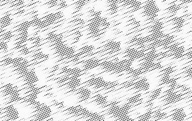 Poster - Black and White Dots, Halftone effect. Gradient background. gradient halftone dots grunge background. Vector illustration.