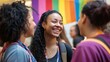 © Pichkan - Celebration of Transgender Pride with Colorful Flags on Display