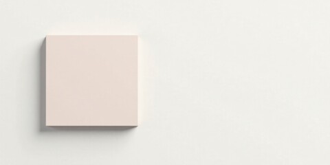 Poster - A Pale Square on a Blank Canvas Minimalist Mockup for Design and Branding Projects