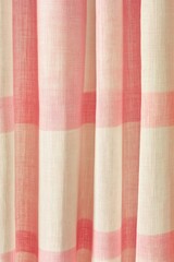 Wall Mural - Pink and White Curtains