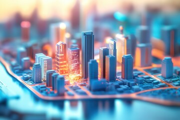 Poster - Real Estate Market Analysis and Growth Concept .