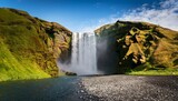 skogafoss waterfall in iceland