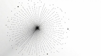 Aufkleber - Abstract Dotted Spiral Design  A Dynamic Visual Representation of Expansion and Convergence