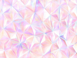 Aufkleber - seamless pastel pink holographic disco background with geometric patterns creates vibrant and futuristic aesthetic. iridescent colors and intricate design add playful and modern touch