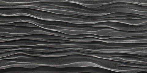 Poster - Black and white image of a wave