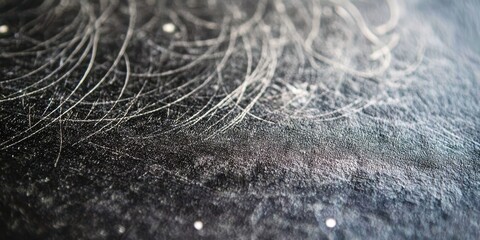 Poster - Black and white photo of a piece of fabric with a lot of lines on it