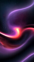 Aufkleber - A colorful space background with a red line that stands out. The background is a mix of purple and red, creating a vibrant and eye-catching scene