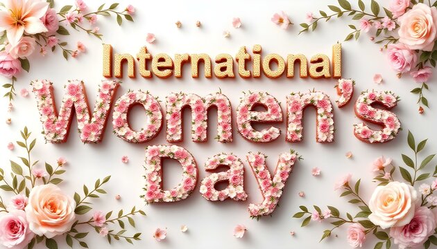 International women's day nice typography design