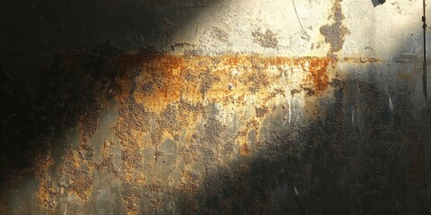 Fototapete - abstract visual with metal textures that highlight the interplay of light and shadow on metallic surfaces, creating a rich and immersive background with a touch of indust
