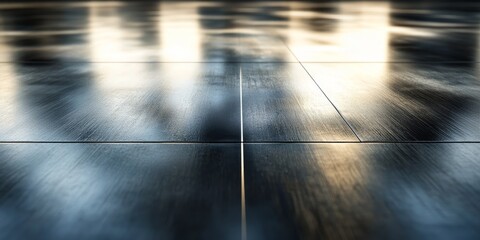 Leinwandbilder - abstract visual with metal textures that highlight the interplay of light and shadow on metallic surfaces, creating a rich and immersive background with a touch of indust