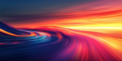 Leinwandbilder - abstract scene where linear gradients create a sense of movement and depth, using a harmonious color palette to evoke a rich and dynamic visual effect