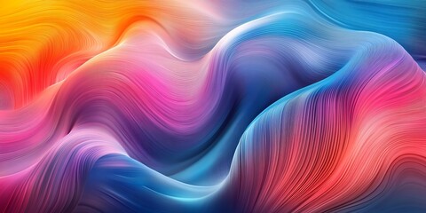 Leinwandbilder - abstract artwork showcasing linear gradients with a focus on the precise and elegant blending of colors in a linear fashion, creating a visually engaging composition with
