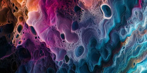 Aufkleber - abstract image featuring gradient textures with a focus on the smooth and tactile blending of colors and patterns, combining various textures to produce a visually captiv