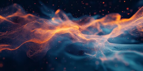Aufkleber - abstract visual with digital backgrounds that highlight the interplay of digital effects and textures, creating a visually striking and immersive design with a futuristic