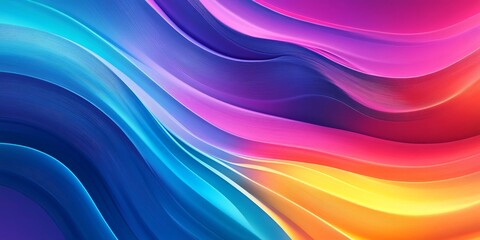 Leinwandbilder - abstract scene where rainbow gradients create a sense of movement and vibrancy, using a mix of bright and bold colors to evoke a rich and immersive visual effect