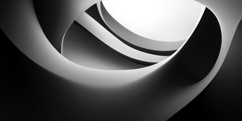 Fototapete - abstract visual with monochrome minimalism, focusing on the interplay of light and shadow within a single color range to produce a visually striking and harmonious compos