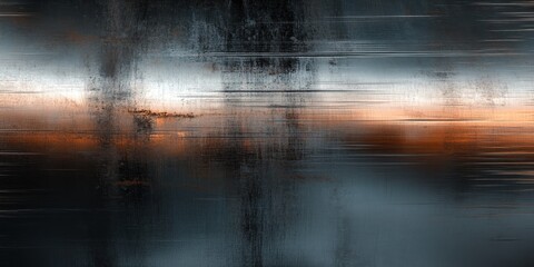 Poster - abstract image featuring metal textures with a focus on the sleek and reflective qualities of various metal surfaces, blending subtle and bold tones to produce a sophisti
