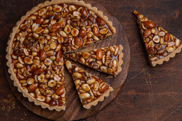 Wall Mural - caramel and nuts tart