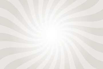 Aufkleber - Gray background with white sun ray. Swirl sun ray lines starburst. Abstract texture with light of sunburst. Radial beam of sunlight. Retro background with flash. Design of sunbeam.