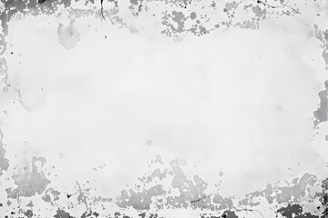 Poster - Abstract grayscale splatter texture on a white background.