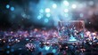 © สมเจตน์ หนูแก้ว - Glasslike reflection of shattered ice night bar still life photography soft diffused lighting close-up shot abstract elegance