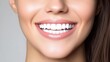 © julio - Closeup Woman Smiling With Healthy White Teeth