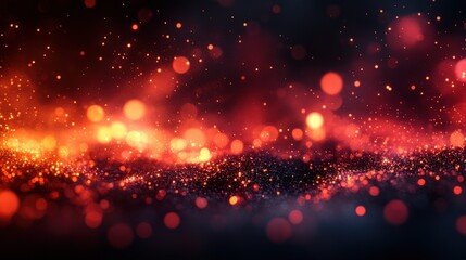Poster - Colorful blurred background with defocused light spots bokeh effect in soft color tones