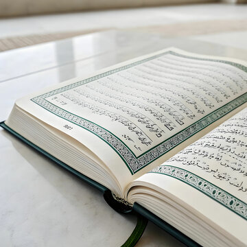 quran with white background