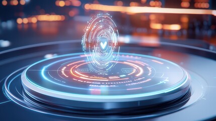 Poster - A futuristic AI chatbot analyzing customer interactions and automating responses with a sleek, glowing tech UI.