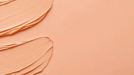 Leinwandbilder - Soft orange background with textured brush strokes, creating minimal and artistic aesthetic. smooth and creamy texture adds warm and inviting feel to composition