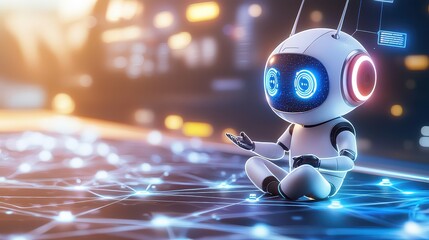 Poster - An AI-powered chatbot analyzing social conversations, with glowing digital nodes forming a real-time engagement graph, evoking smart automation.