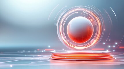 Aufkleber - Low-power AI systems, sleek, glowing minimalist system designed to save energy, evoking peace and responsibility, highlighting the gentle power of technology to protect the planet.