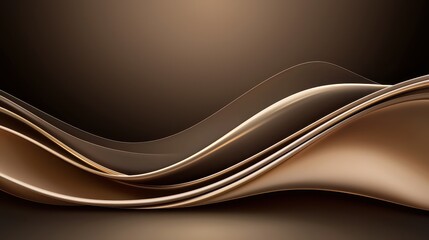 Poster - Monochrome abstract background in mocha mousse, with smooth transitions that convey calm and balance, perfect for a contemporary and elegant look.
