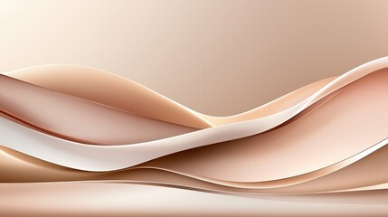 Poster - Monochrome abstract background in mocha mousse, with smooth transitions that convey calm and balance, perfect for a contemporary and elegant look.