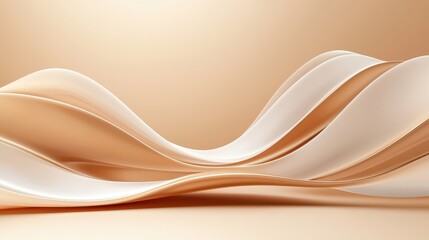 Poster - Soft, abstract background in a smooth mocha mousse color tone, minimalistic and elegant, evoking a serene and calming atmosphere with its warm, velvety hue.
