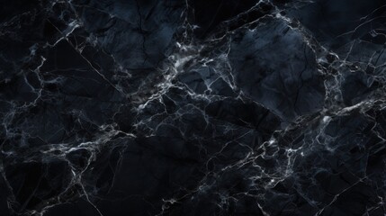 Poster - Natural Black Marble Texture with Fine Veins and Deep Dark Shades for Elegant Backgrounds and Designs