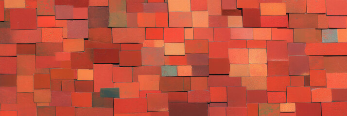 Poster - Seamless pattern of small rectangles in a brick-like arrangement for creative backgrounds