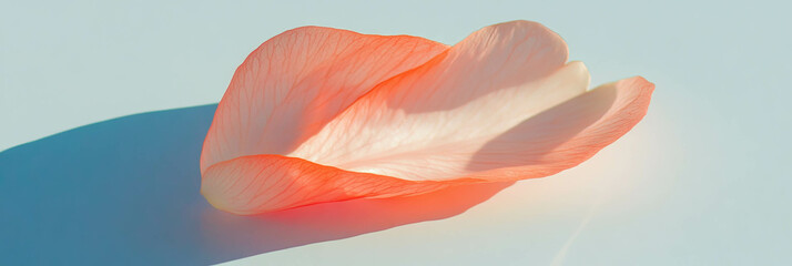 Fototapete - Delicate sakura petal showcasing nature's beauty on bright background