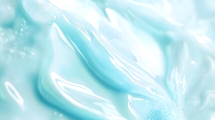 Poster - Captivating abstract patterns of frozen crystals and icy textures in a serene winter landscape  The delicate translucent formations create a mesmerizing ethereal scene of natural beauty