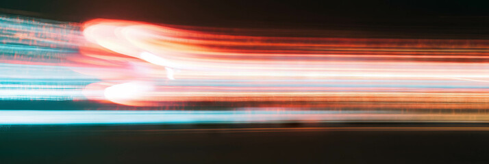 Poster - Abstract light trails and particles create a vibrant and dynamic background for excitement