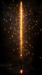 Wall Mural - digital technology flash fairy wand fireworks illustration poster background