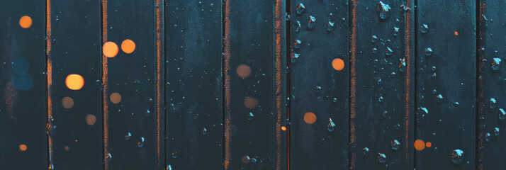 Poster - Blurred texture of rain falling creates a striking dark background with light highlights