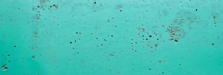 Aufkleber - Bright teal cement wall texture with glossy finish on light green background