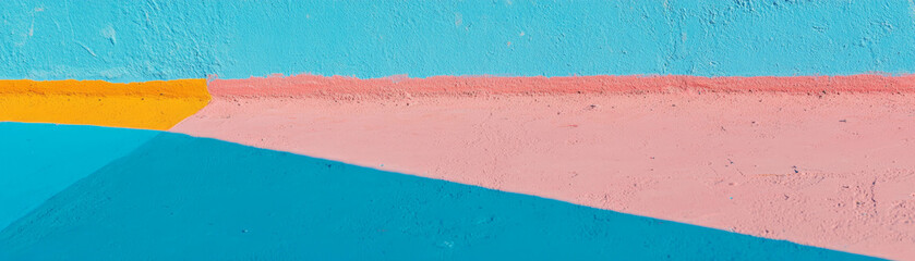 Aufkleber - Bright colored cement with smooth texture creates vibrant visual appeal for backgrounds